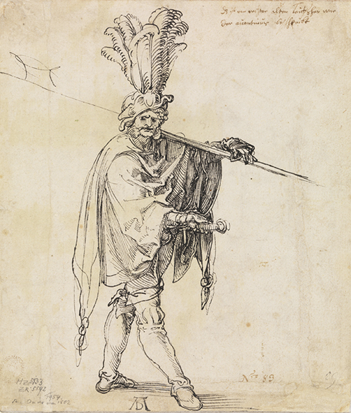 Albrecht Dürer: Landsknecht Albrecht Dürer: Landsknecht