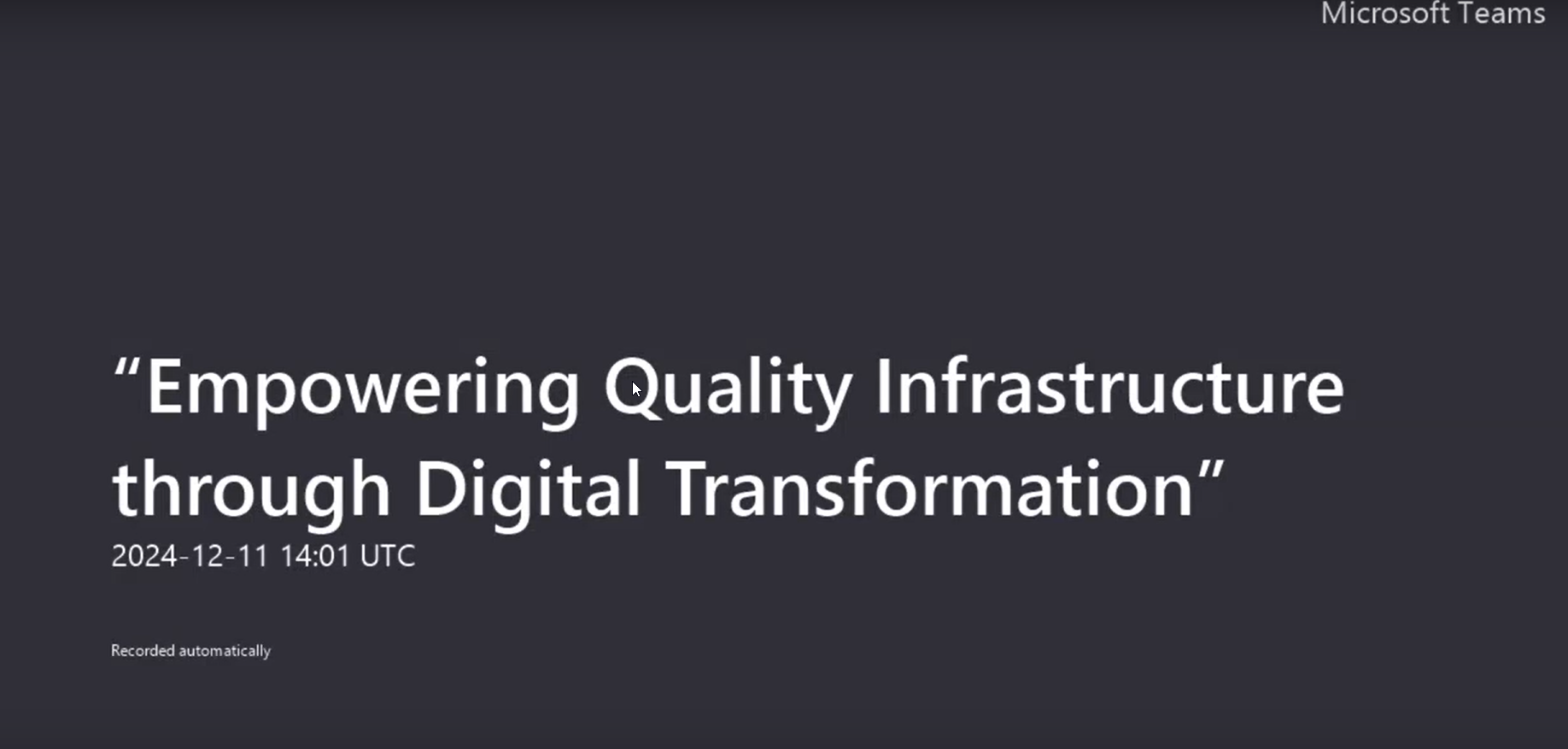Click, to start Video Freese image of the video Empowering Quality Infrastructure through Digital Transformation.