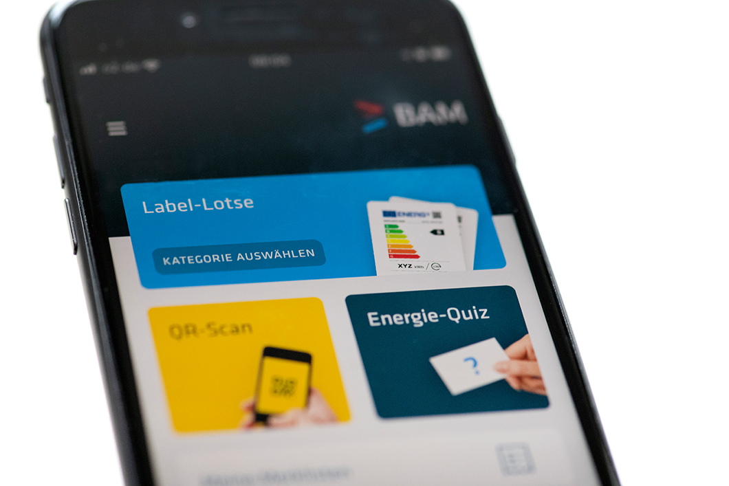 Die App der BAM zum neuen Energielabel